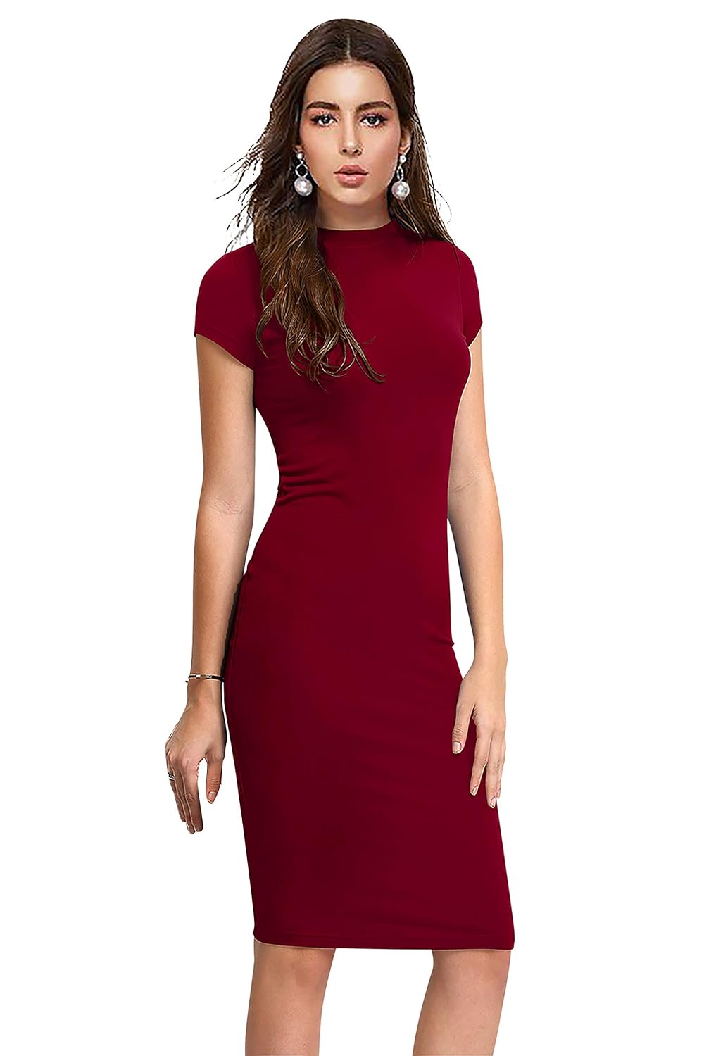 Women's Body Con Knee Length Dress