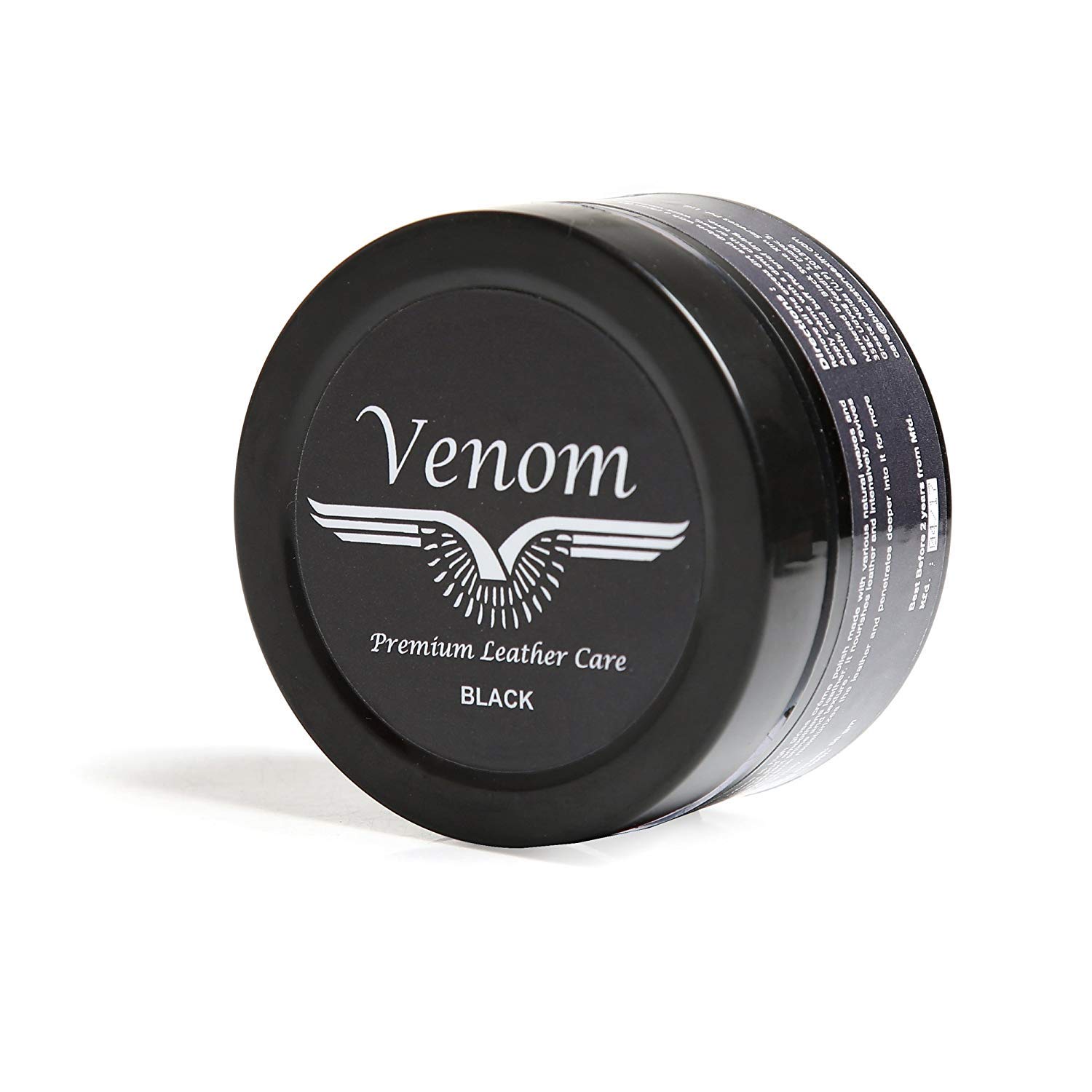 Venom High Gloss leather shoe Cream all Colors (Black)