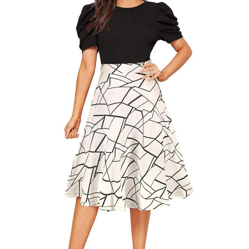 Women's A-LINE Knee Length Dress - image 1 of 1