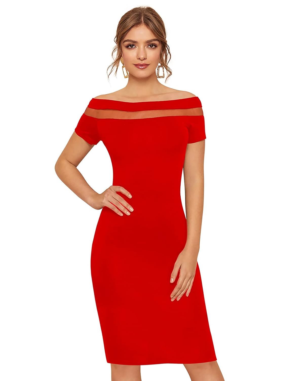 Women's Bodycon Knee Length Dress - image 1 of 1