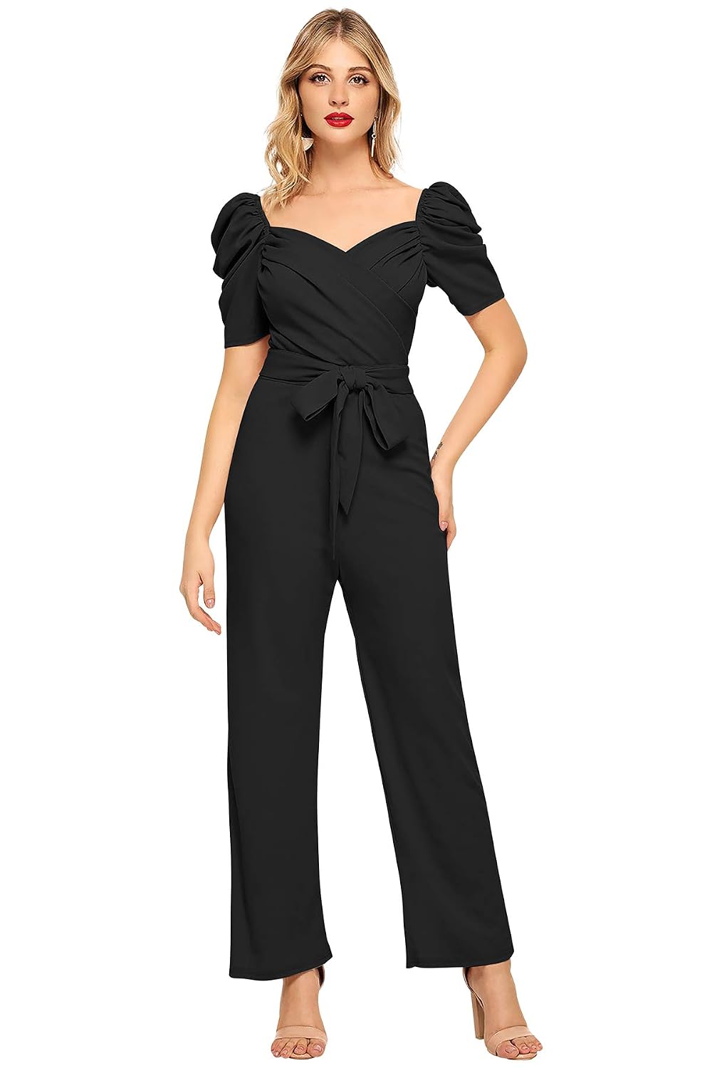 Women's Cocktail Maxi Jumpsuit (IL D-3840_Maroon_Medium) - image 1 of 1