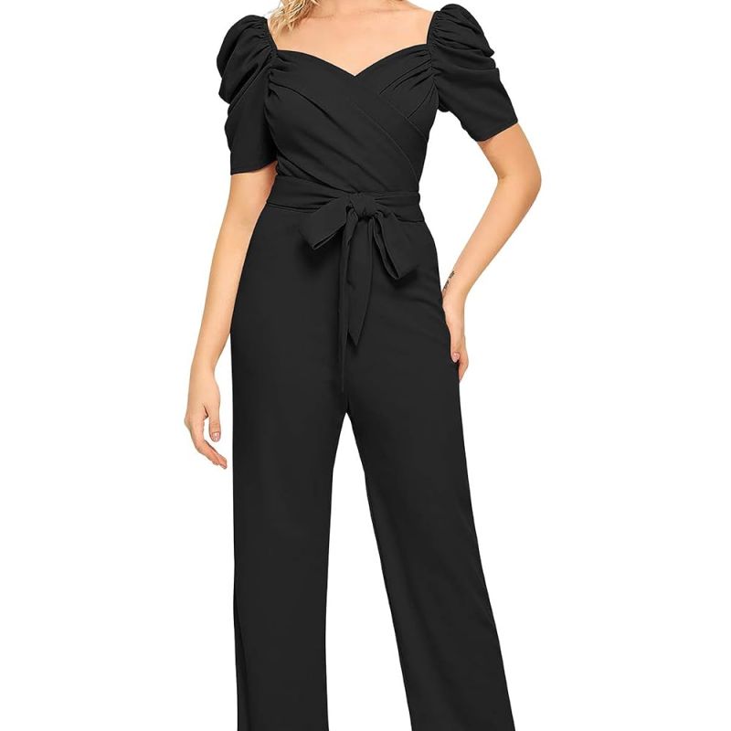 Women's Cocktail Maxi Jumpsuit (IL D-3840_Maroon_Medium) - image 1 of 1