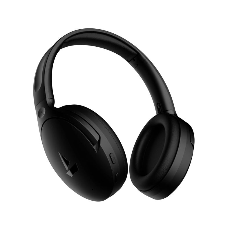 Rockerz 551ANC, 100HRS Battery, Hybrid ANC(~35dB), Fast Charge, Ambient Sound Mode & Dual EQ Modes, ENx Tech, Bluetooth Headphones, Wireless Headphone with Mic (Stellar Black) - image 1 of 1