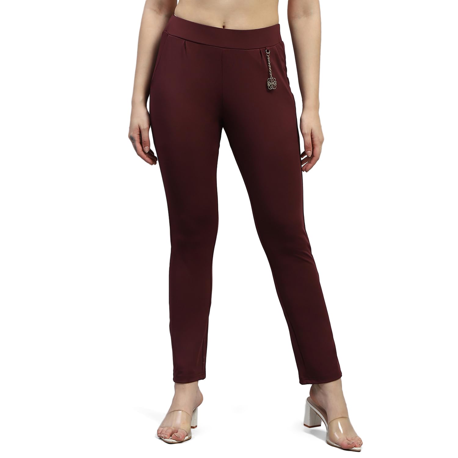 Womens Solid Regular Fit Jegging (224065478)