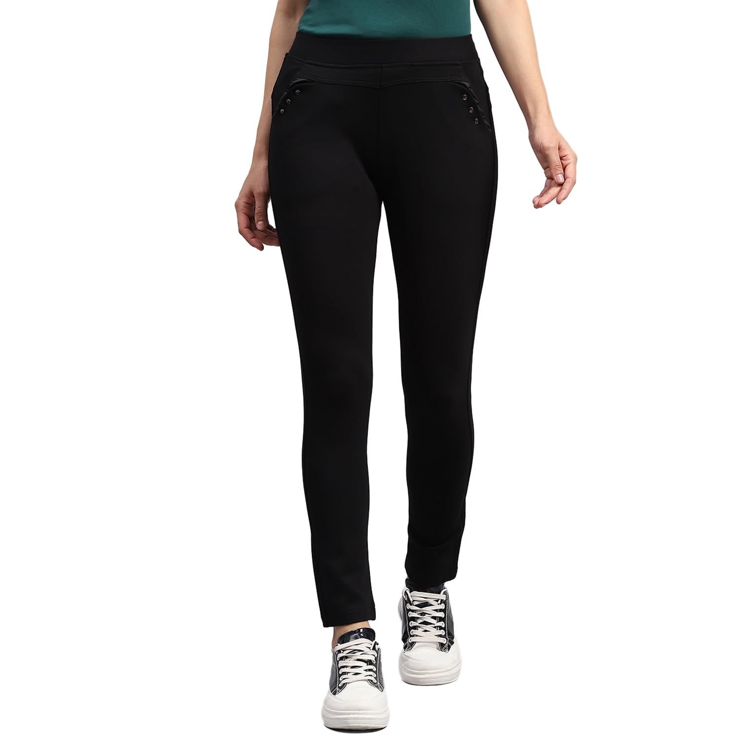 Womens Solid Regular Fit Jegging (224065476) - image 1 of 1
