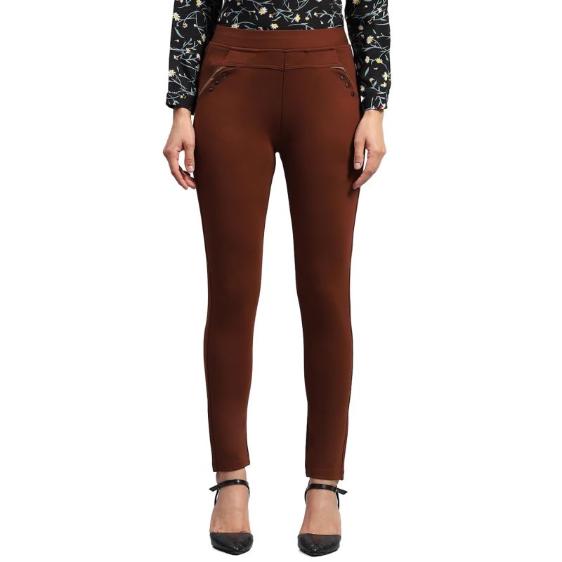 Womens Solid Regular Fit Jegging (224065476) - image 1 of 1