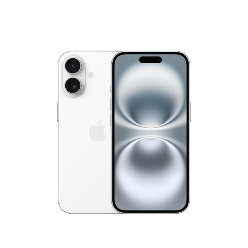 iPhone 16 128 GB: 5G Mobile Phone with Camera Control, A18 Chip and a Big Boost in Battery Life. Works with AirPods; White - image 1 of 1