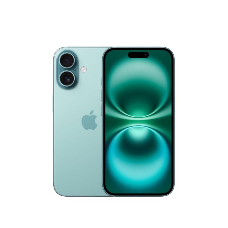 iPhone 16 128 GB: 5G Mobile Phone with Camera Control, A18 Chip and a Big Boost in Battery Life. Works with AirPods; Teal - image 1 of 1