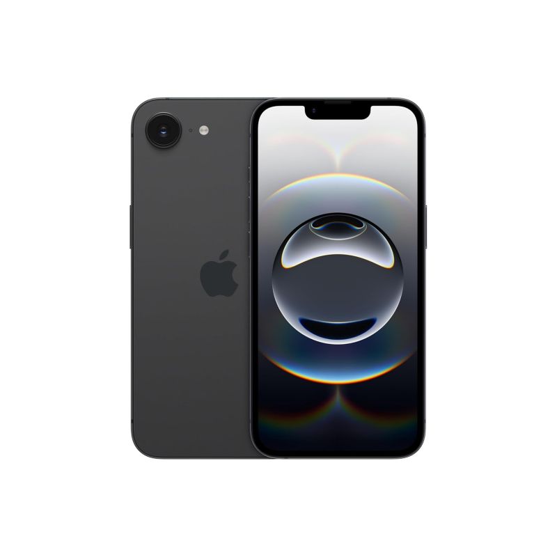 iPhone 16e 128 GB: Built for Apple Intelligence, A18 Chip, Supersized Battery Life, 48MP Fusion. Camera, 15.40 cm (6.1″) Super Retina XDR Display; Black - image 1 of 1