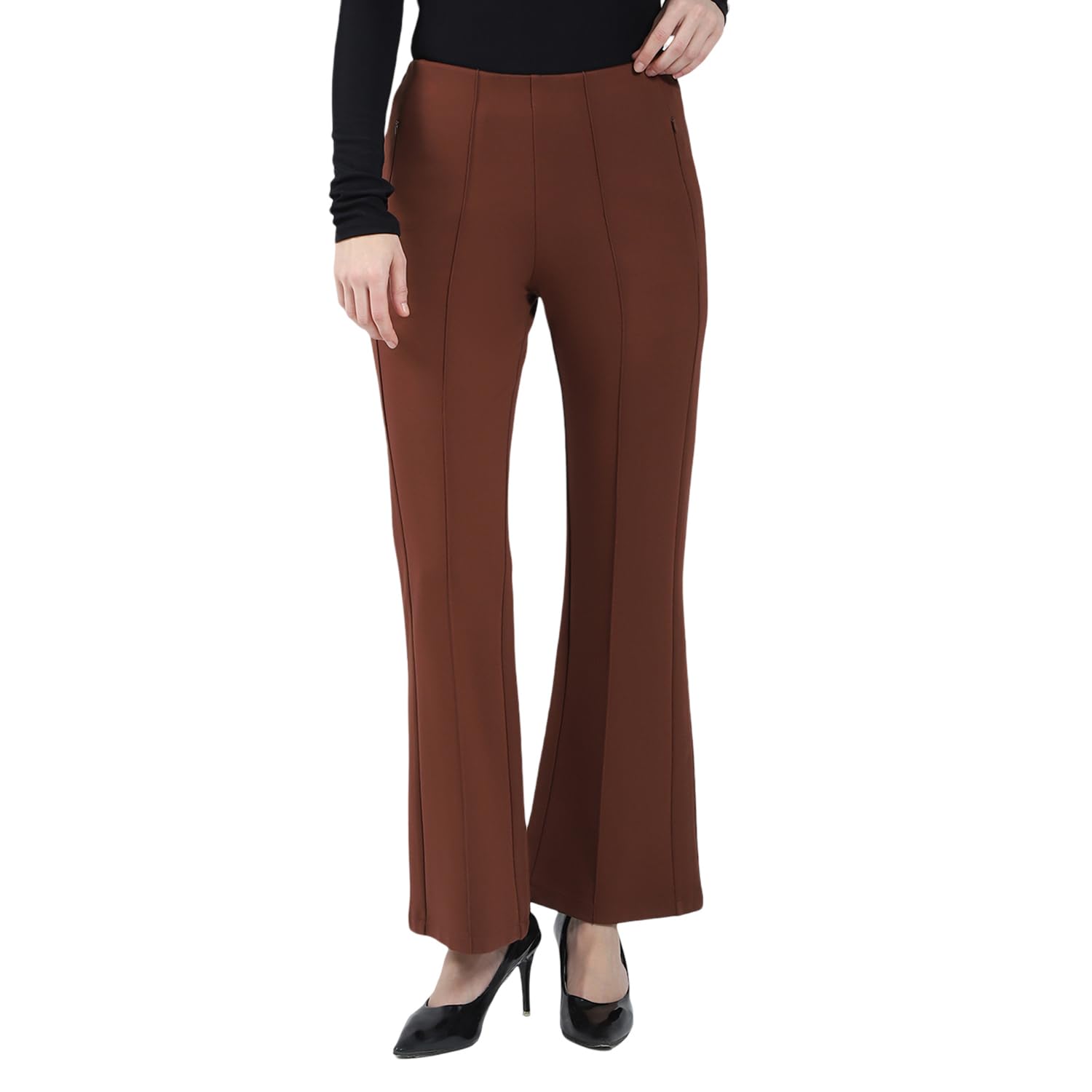 Women Regular Fit Jegging | Solid Pattern | Elastic Waist | Wide Leg Opening | Stretchable Bottoms for Daily & Casual Wear for Women's - image 1 of 1