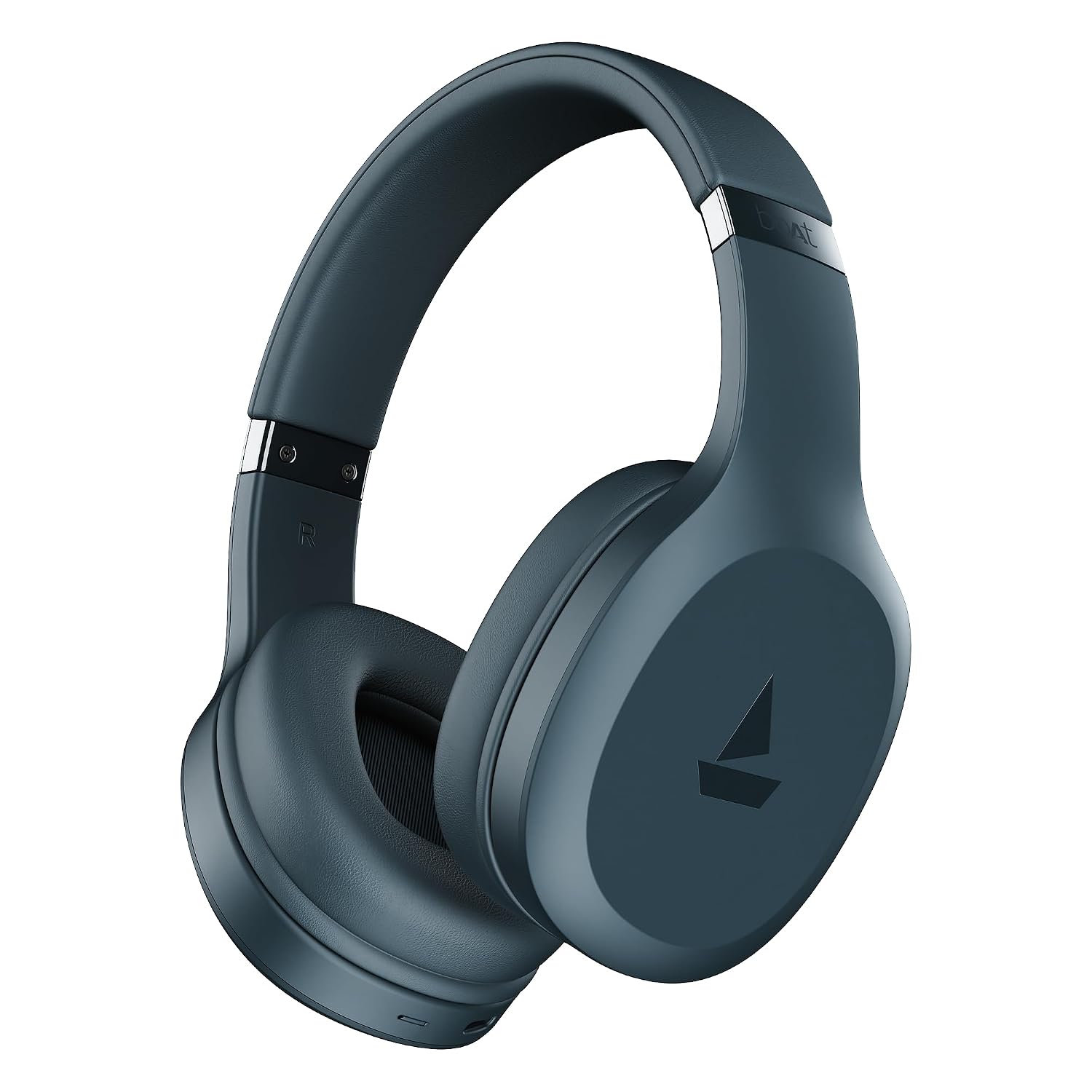 Rockerz 412, 60H Battery, 40Mm Drivers, 40Ms Low Latency, ENx Tech, Stream Ad Free Music via App Support, Bluetooth Headphones, Wireless Over Ear Headphone with Mic (Bold Blue)
