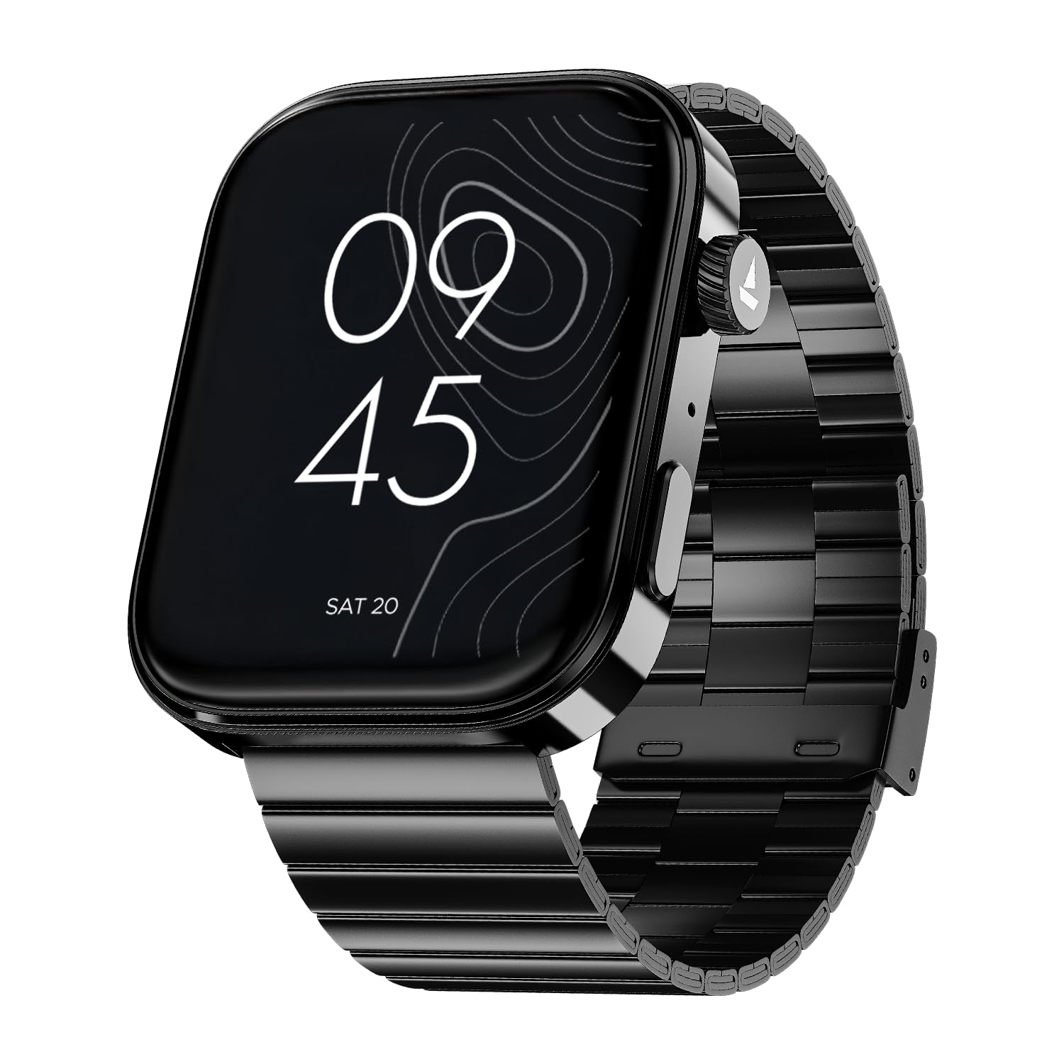 Chrome Endeavour, Premium Metal Body, 1.96”(4.97cm) AMOLED Display,AI Coach Health Insights,Advanced S1 Processor,HRV,VO2 Max,Auto Watchface Refresh, Smart Watch for Men & Women (Steel Black)