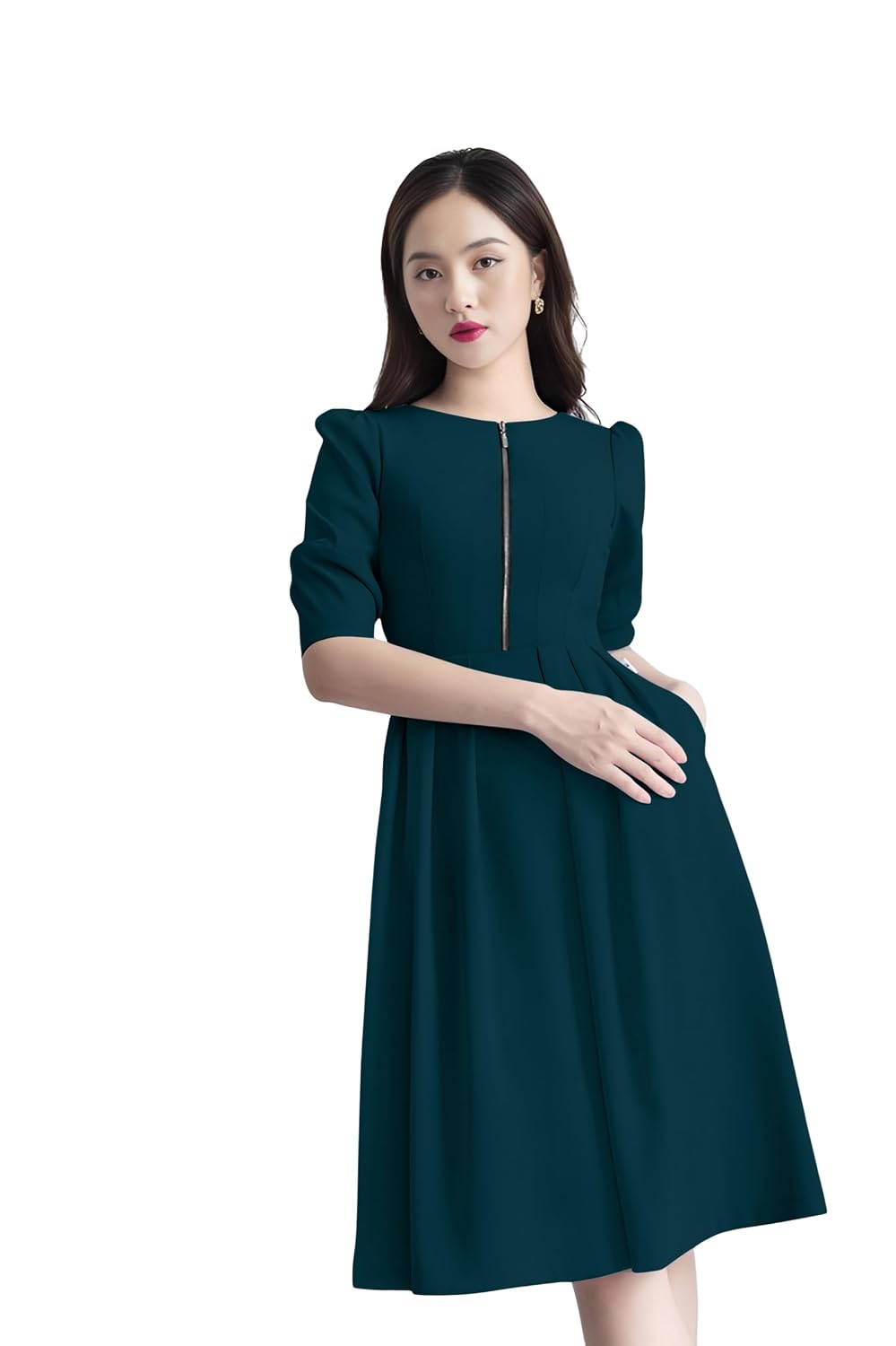 Women's A-LINE Knee Length Dress