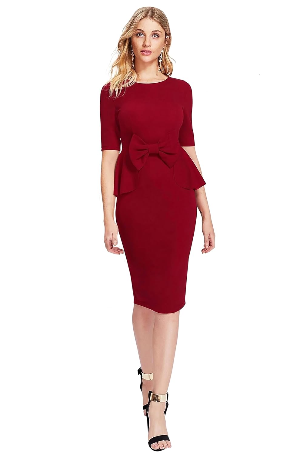 Women's Bodycon Knee-Length Dress