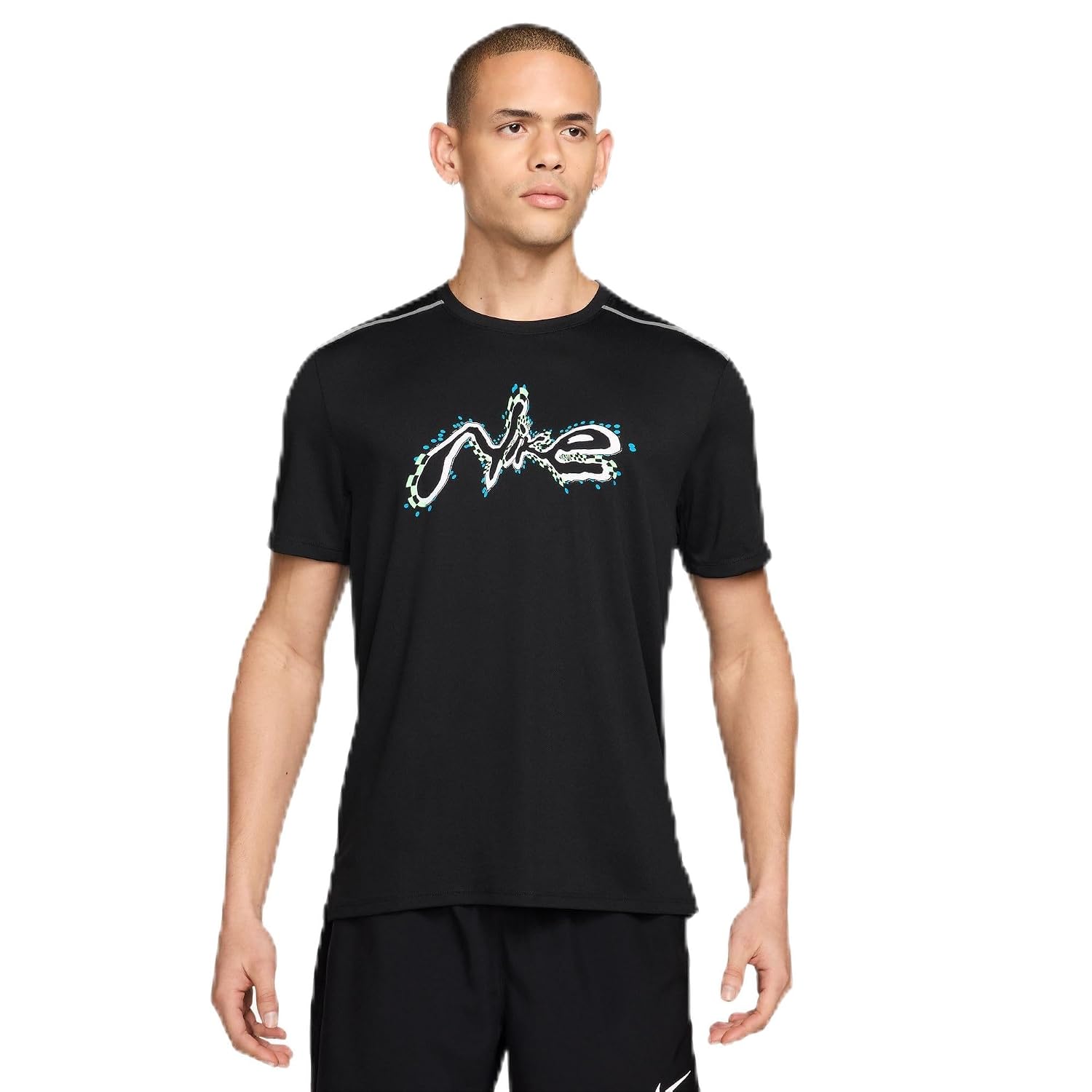 Mens Miler Hbr Top Dri Fit Uv Short Sleeve Running T-Shirt - image 1 of 1