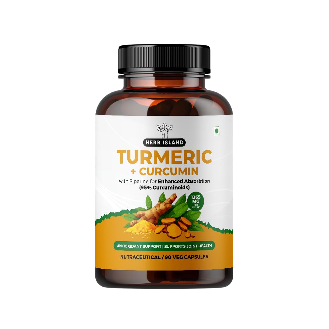 Turmeric Curcumin for Antioxidant & Joint Health Support, 95% Curcuminoids, 10% Piperine, 960 mg, 60 Vegetarian Capsules