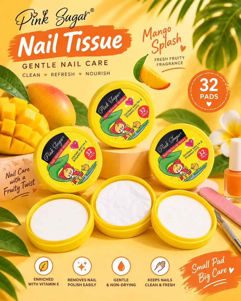 Lemon Fresh Acetone-Free Nail Polish Remover Wipes (32 Pads) – Vitamin E Citrus Infused Cotton Pads in Travel Tub thumbnail 2