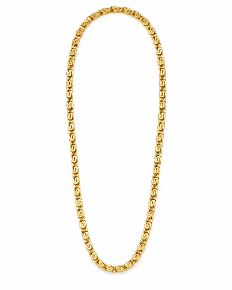Gold Plated Designer Interlinked Neck Chain for Men & Women with Gift Box Packing