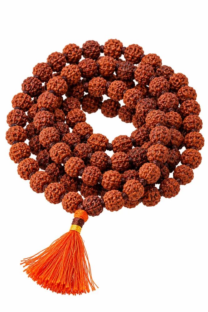 Kaamy 5 Mukhi Certified Natural Rudraksha Mala for Japa and Wearing (8mm)Kaamy 5 Mukhi Certified Natural Rudraksha Mala for Japa and Wearing (8mm)
